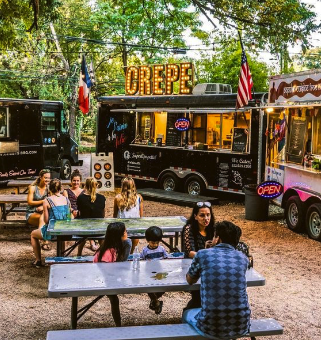 Austin food truck park or event