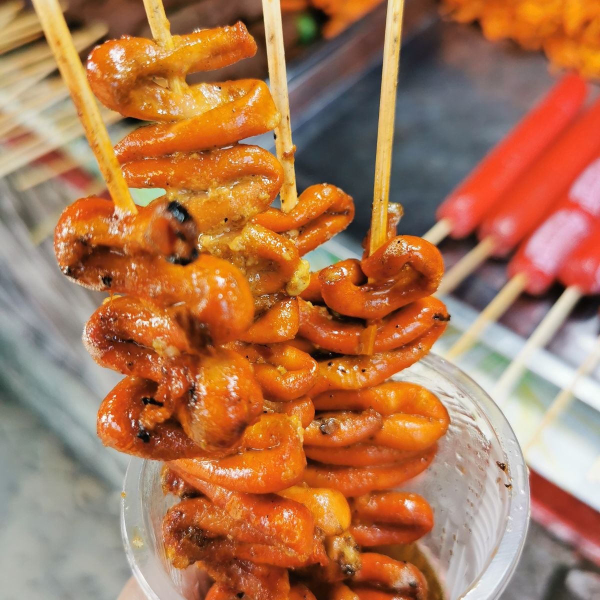 Filipino inspired street food plate, discovery cuisine