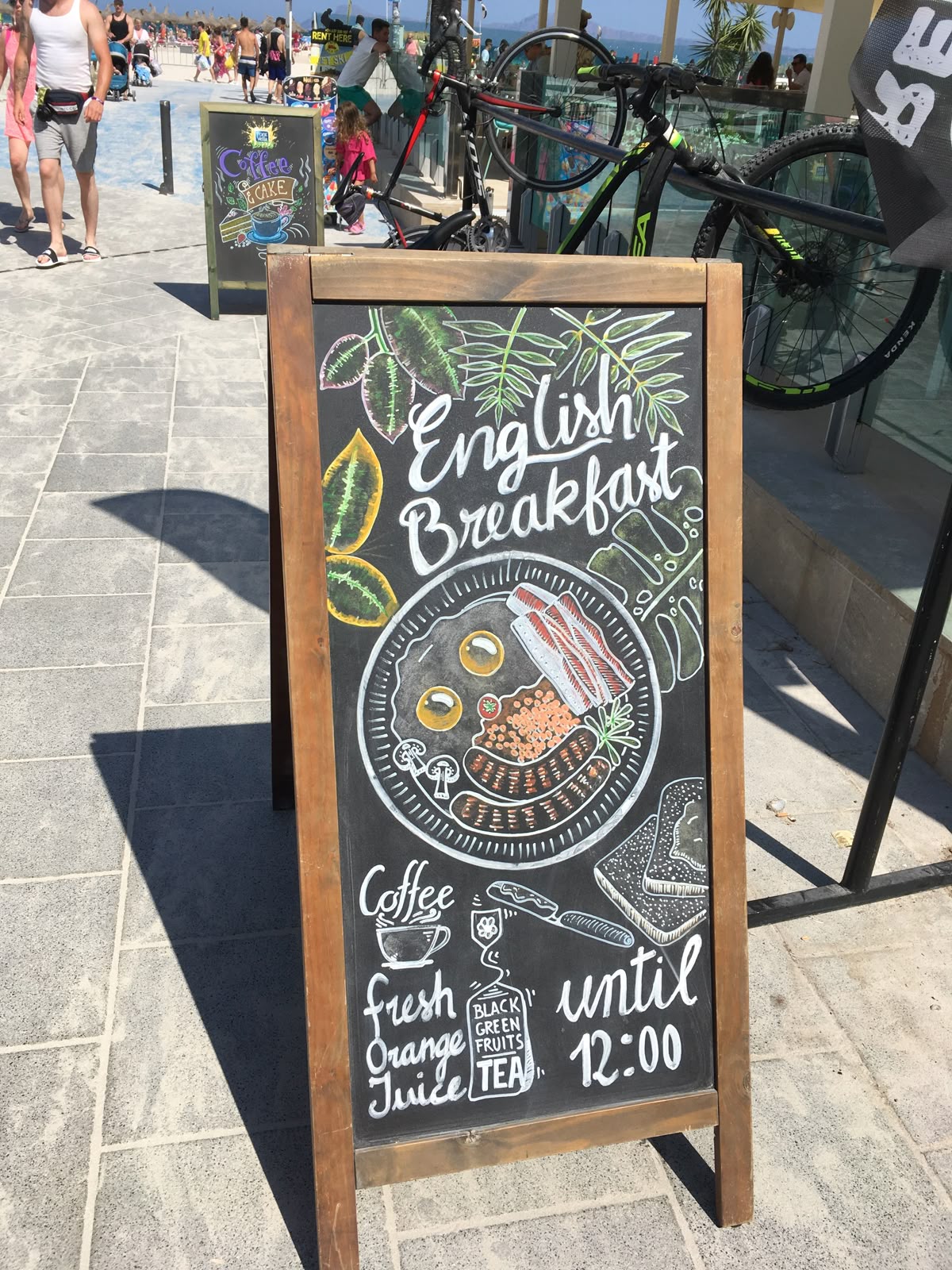 printed menu board typography and layout