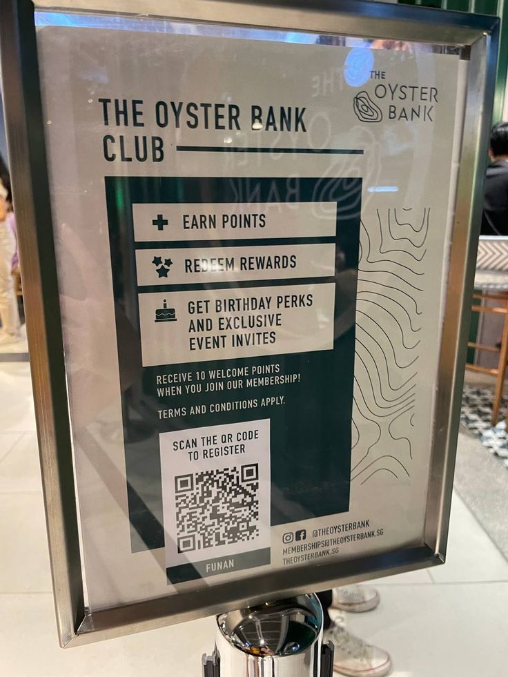 Promotional sign at a food truck