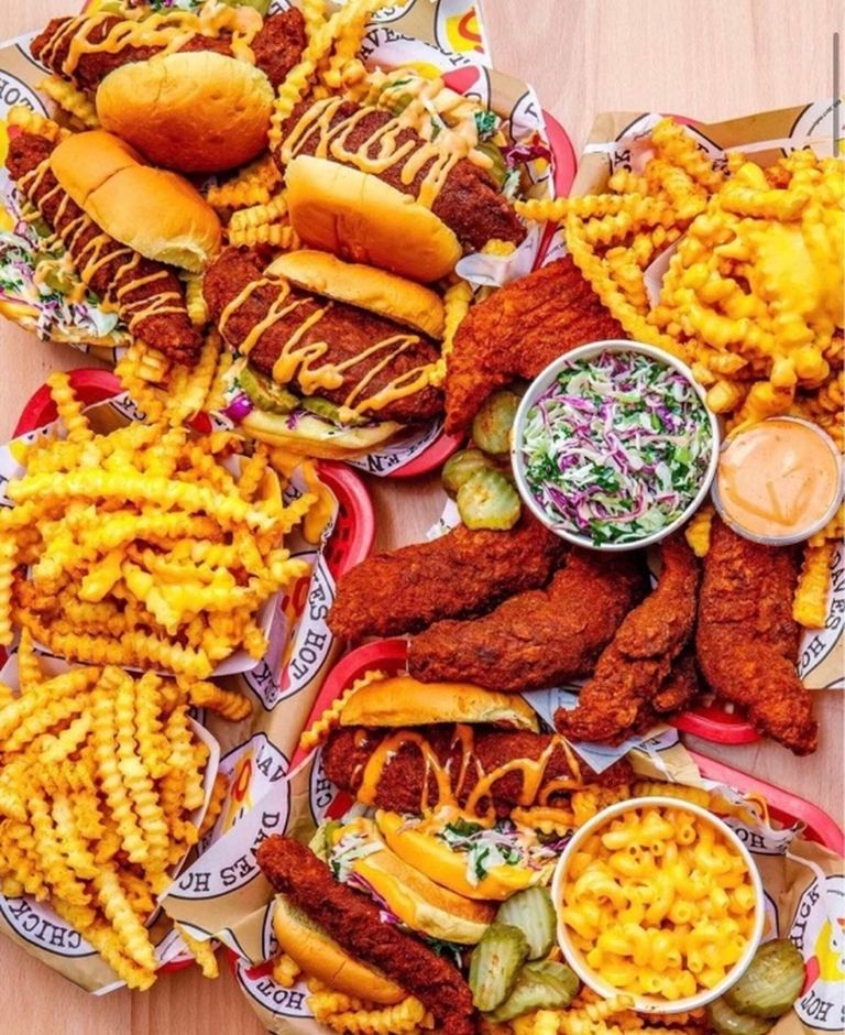 Dave's Hot Chicken spread