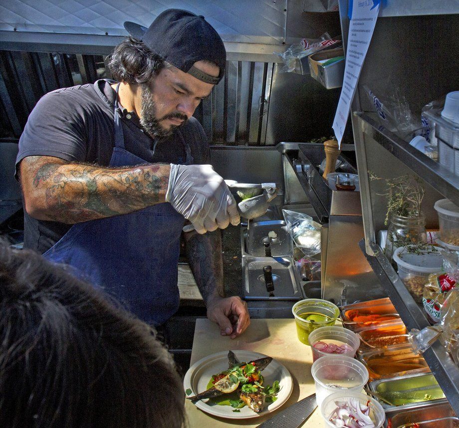 Cramped food truck kitchen layout challenges