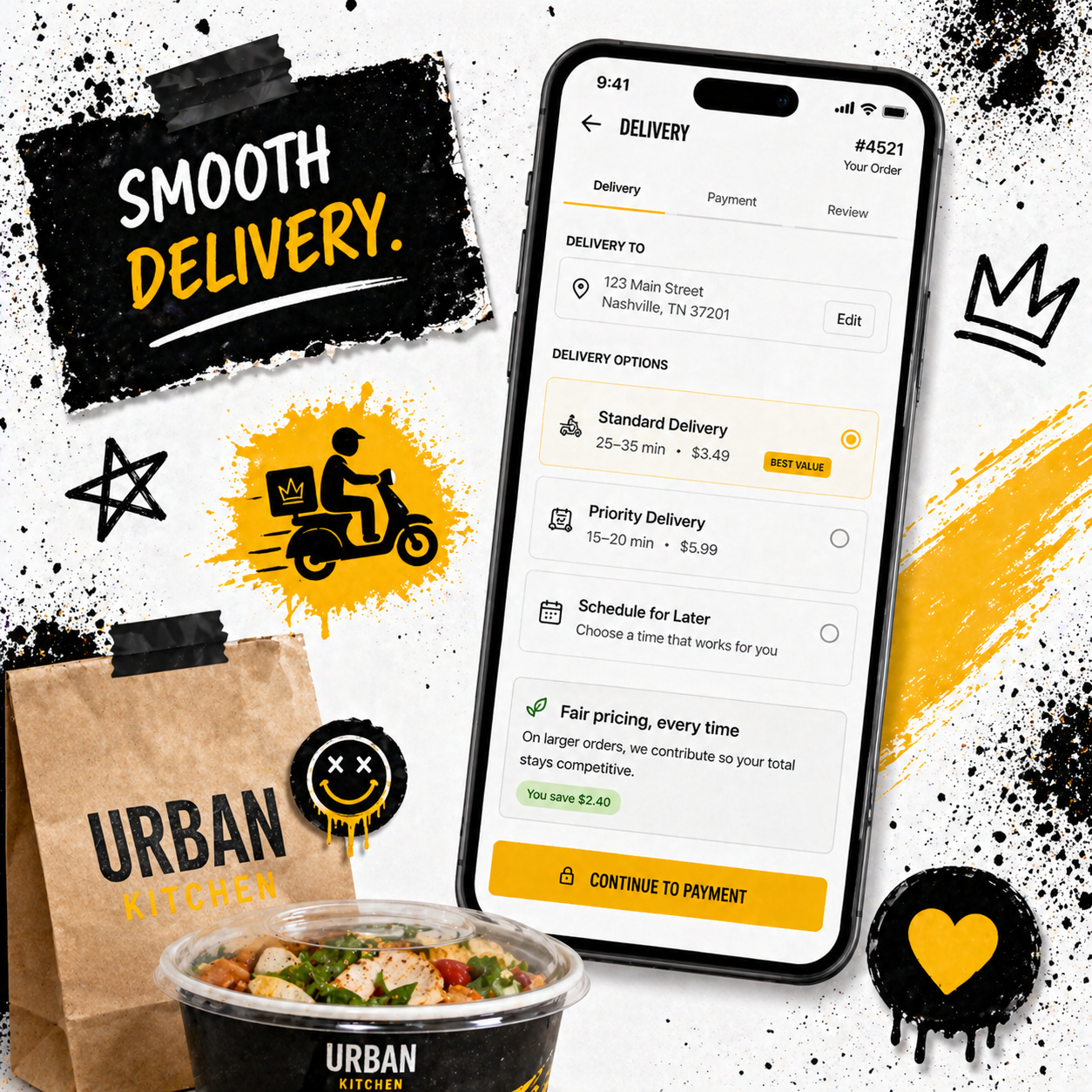 Delivery page preview